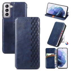 Gangxun Sag til Samsung Galaxy S21 Flip Cover Tegnebog Flip Cover Tegnebog Magnetisk Beskyttende Handytasche sag Etui - Blå