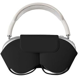 Yhteensopiva Airpods Max -kotelon kanssa, jossa on lepotilan PU-nahkainen kuulokekotelo Musta