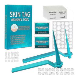 2-8mm 2 in 1 skin tag kuminauhasarja 20 suurta 20 pientä kuminauhaa ja 1 korjaustarra Vihreä