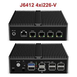 12. sukupolven Intel N100 Pfsense palomuurireititin J6413 N5105 N5100 4xintel i225 i226 2.5g NVME tuulettimeton mini PC opnsense pve esxi J6412 i22...