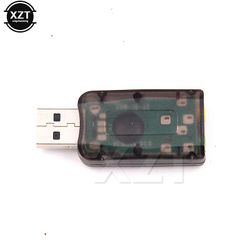 10 stk/mye V5.1 3d USB til 3D-lyd USB ekstern lydkortadapter 5.1-kanallyd profesjonell mikrofon 3,5 mm inngang