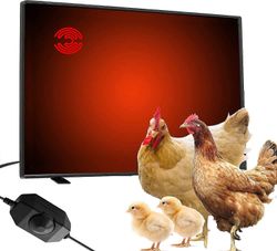Chicken Coop -lämmitin, säteilevä lämpö kanalämmitin yhteistyölle 120 wattia energiatehokas turvallisempi kuin brooder-lamppujen lämmitin kana-yhte...
