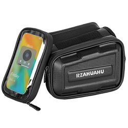 RZAHUAHU 3L pyörän runkolaukku vedenpitävä ulkoilu pyöräily kova kuori kosketusnäyttöinen puhelinpussi
