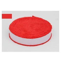 Tennis Grips 10m bomuld håndklæde Anti-skid Sweat Grip Absorberet Wraps Badminton ketcher Overgrip Fiskeri Skidproof Sweat Band Rød