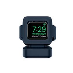 Coosilo For Apple Watch ladestativ, apple watch silikon ladestativ mørk blå
