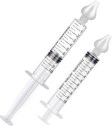 Nenän aspiraattori, nenän kastelu ruiskulla, 2kpl kannettava vauvan nenän kasteluruisku nenänpoistoruisku nenänpuhdistimen neulaputki silikoni nenä...