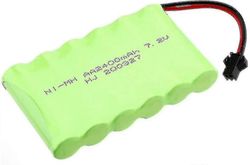 Ladattava akku 7.2v 2400mah Ni-mh Aa SM-2p 2pin-pistokkeella ja USB-laturikaapelilla RC-kuorma-autoille WG