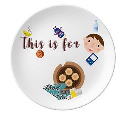 Hong Kong Fisk Kød Shaomai Kina Søn Dessert Plate Dekorative Porcelæn 8 tommer Dinner Home