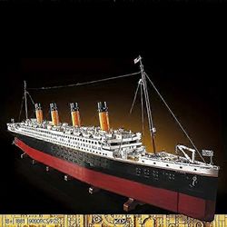 Uusi 9090kpl elokuva suuri risteilyalus höyrylaiva rms risteilyalus rakennuspalikat tiilet lelut-bbcs