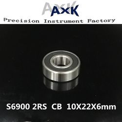 2019 Salg Forhastet gratis forsendelse 2stk 10x22x6 rustfrit stål hybrid keramisk kugleleje S61900 2rs Cb / S6900 Abec5 Cykel