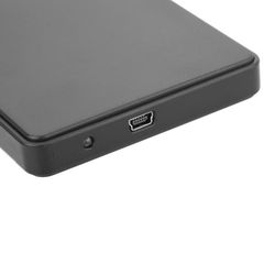 USB2.0 kannettava mobiilikiintolevy ulkoinen kiintolevykotelo 2.5 (ei sisällä kiintolevyä) musta