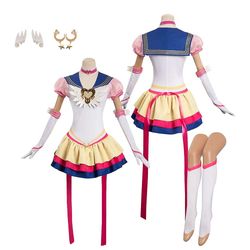 Stntv Tsukino Cos Usagi Cosplay Sailor Dress Costume Outfits til voksne kvinder Piger Halloween Carnival Party Forklædning Suit Kvinde sæt S