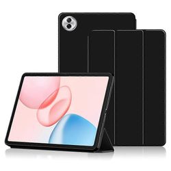 Yhteensopiva Honor Pad 10 -kotelon PU-nahkaisen TPU-takaosan kolminkertaisen jalustan tabletin kannen kanssa Musta
