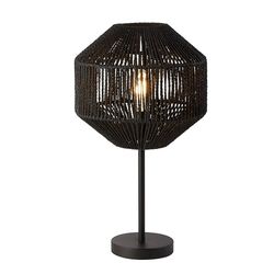 Searchlight Lighting 1 lys bordlampe, sort vidjer