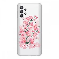 Crazy Kase Cover Til Samsung Galaxy A32 5g Soft Silicone 1 Mm, Kirsebærblomster