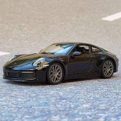 1:24 911 Carrera 4S coupe alloy urheiluautomalli painevalut metalli leluajoneuvot auto malli simulointi lasten lahjat Musta