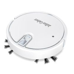Robottipölynimuri 5-in-1 langaton pölynimuri led-ilmapiirivaloilla Hiljainen imurointi Mopping Kostuttava Vaccume Clean Valkoinen