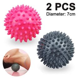 Grape Pp 2pcs Spiky Hård Massage Ballsplantar Fasciitis, massager Ball