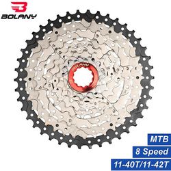 Bolany Bike Freewheel Mtb 8 Speed Bike Freewheel 11-40t 42t Mountain Bicycle kassette værktøj reservedele til Shimano / sram X4 M410 8S 11-40t rødt...
