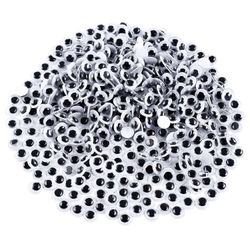 1000 Pieces Eyes Selvklebende Googly Eyes For Diy Craft Scrapbooking, Craft Doll Making Toys Eyes Svart og hvit