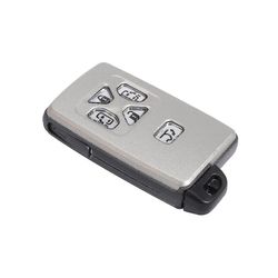 Bil Smart Card Remote Car Key Shell Case Fob 5-knapp för Alphard Estima Vellfire