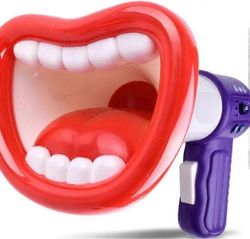 Akkukäyttöinen Megafoni Kannettava Megafoni Bullhorn Mega Phone Loud Speaker Prize lapsille ja aikuisille Sininen-Hyvä