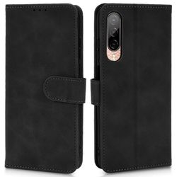 HTC Desire 22 Pro 5G PU nahkainen folio flip -kotelo Skin-Touch Feeling Stand lompakko puhelimen kansi