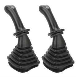 2kpl 3 napin kaivinkoneen joystick-kahvat pölysuojuksella Doosan DX150 215 225 300 3709C: lle Musta