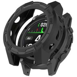 varten Garmin Descent G2 pehmeä TPU kellokotelo ontto iskunkestävä puskurin rungon kansi - musta Monivärinen Black