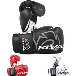 RIVAL Boxing RB2 2.0 Super Bag -käsineet, tiheä monikerroksinen vaahtomuovipehmuste Valkoinen L