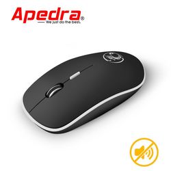 Ryra 2,4 GHz Gamer Mouse USB 1600dpi trådløs mus Kontormus 4 taster Gaming Mus Svart