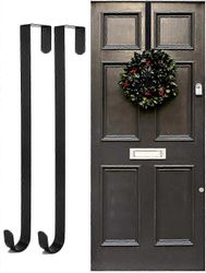 Seppeleen ripustimen ovikoukku jouluovelle, 2kpl metalliseppeleenpidike, seppeleenkoukku etuovelle, jouluseppelekoukku ovikoukun pidikkeen yläpuole...