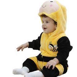 Mikasa Reedca Baby Dinosaur Kostume Børn Cute Hoodie Jumpsuit Animal Costume Halloween Bee 6-12 Months