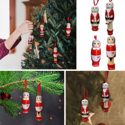 Baodan Funny Santa Claus Anheng, Christmas Ornaments, juletre dekorasjoner