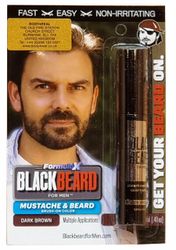 Blackbeard for menn Hårfarge Mascara Skjegg Moustache Øyenbryn Kinnskjegg 12ml Mørk Brun