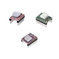 3D printer dele stepstick a4988 drv8825 stepper motor driver med køleplade luftfartsselskab reprap ramper 1,4 1,5 1,6 mks gen v1.4 bord