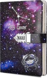 A5 Creative Password Lock Journal Pu Leather Combination Lock Diary Lukituspäiväkirja Muistio - JA