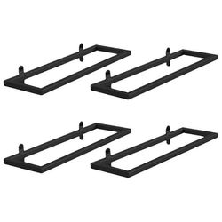 4X viiniteline seinään kiinnitettävä metallinen roikkuva viininäytön pidike viinilasihylly viinilasiteline