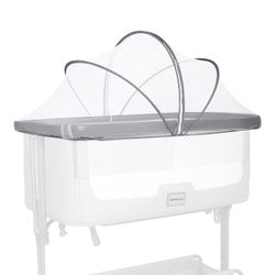 Bassinet hyttysverkon suojus vauvan Bassinet-suojus pitää kissat poissa Hyttysverkko Bassinetille/sängyn viereen Nukkuja/matkasänky (valkoinen) Owj