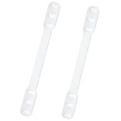 Liltop Anti-stamme ansigtsmaske rem forlængelse ørebeskytter soft hook spænde band justerbar Hvid 2PCS