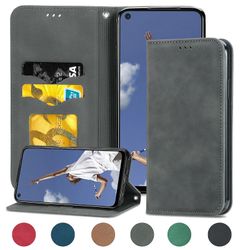 Gangxun Sag For Oppo A52/a72/a92 Magnetisk Lukning Læder Tegnebog Cover Housse Etui Shockproof - Grå