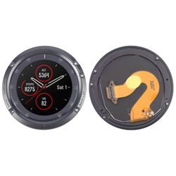 Garmin Fenix 5 alkuperäiselle LCD-näytölle, jossa on digitoija täysi kokoonpano Musta