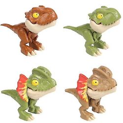 Zhuopai 4PCS fingerbidende dinosaurled bevægelig simuleringsmodel legetøj set2