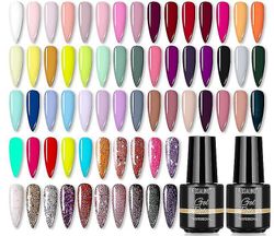 Suren Hybrid lak Gel Neglelak, Neon Glitter, Skinnende, Alle for Manicure, Art