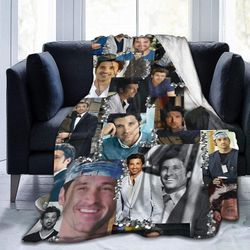 Kerota Dempsey som Derek Shepherd Myk og komfortabel varm kaste teppe Strandteppe Piknikteppe Fleece tepper til sofa, kontor Seng bil Camp Couch, M...