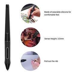 PW517 digitaalinen kynäkynä + 10 kpl:n vaihtokynän kärjet malleihin Kamvas 13, Kamvas Pro 24, Kamvas 22 Plus Musta