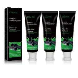 Musta Bambu Hiili Hammastahna Puhtaat Hampaat Keltaiset Hampaat Pahanhajuisen hengityksen poistoaine Suunhoito 3pcs