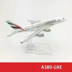 6 tuuman 15 cm A380 A350 A330 A320 Concorde-painevalettu lentokonemalli lahjakokoelmaan A380 Arabiemiirikunnat
