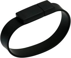 bærbar vanntett armbånd design usb flash penn stasjonen minnepinne disk, svart 16gb