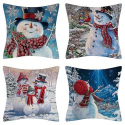 Set med 4st täcker 18x18inch, Rative Throw S, Man, xmas R